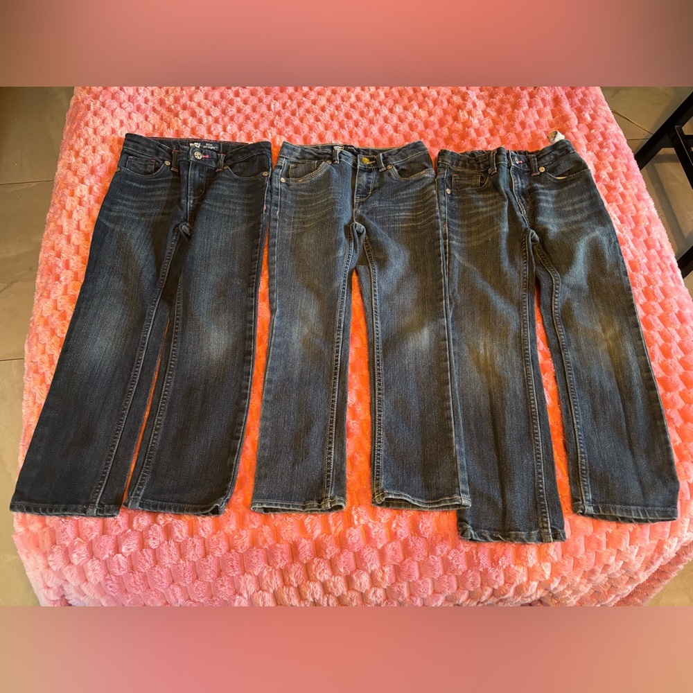 Levi's girls  Kids Dark Blue Denim Jeans - bundle of three